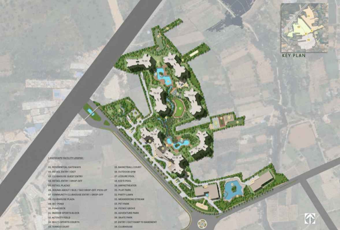 My Home Codename Anandam - Master plan showing the integrated township layout in Whitefield Annex