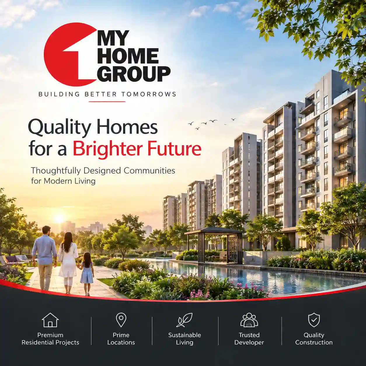My Home Group official logo - developer of My Home Thanisandra